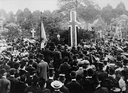 Bjørnson, Berlin, tale, Nordraak, bauta,