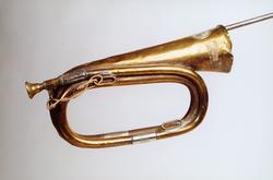 postmuseet, gjenstander, posthorn, trompettype, hyssing, spr