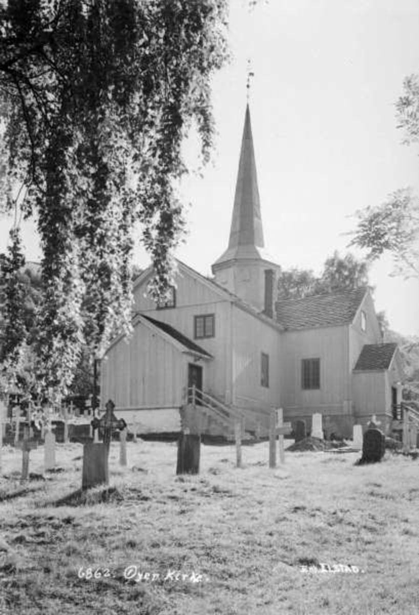 Øyer. Øyer kirke 1929.