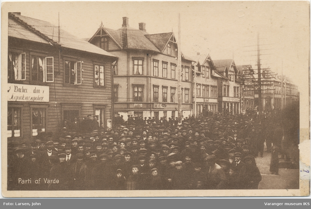 Postkort, demonstrasjonstog, 1912