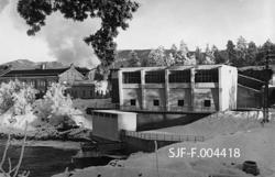 Geithusfoss kraftverk på Modum i Buskerud.  Dette er et vint