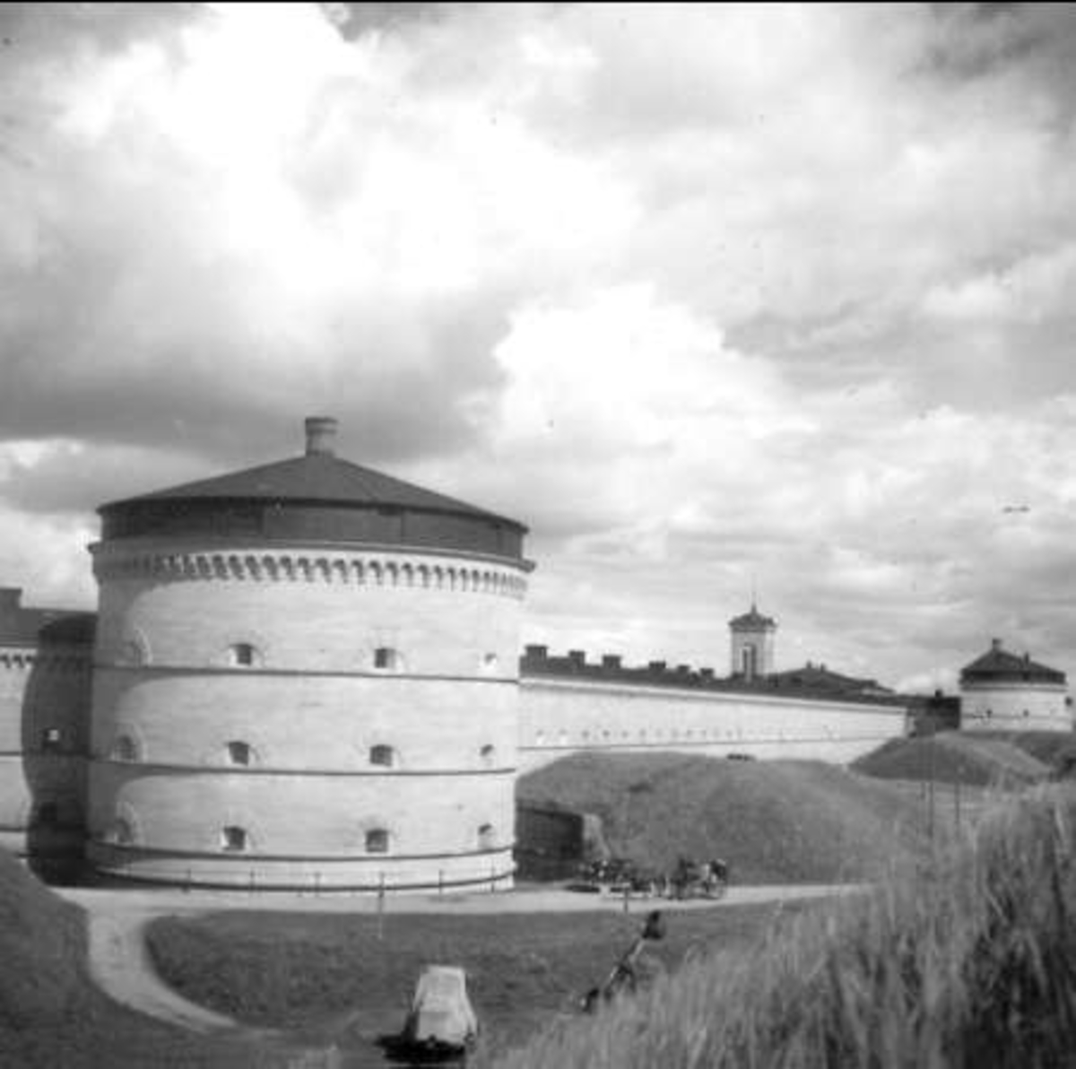 Karlsborgs fästning, västra tornet år 1935