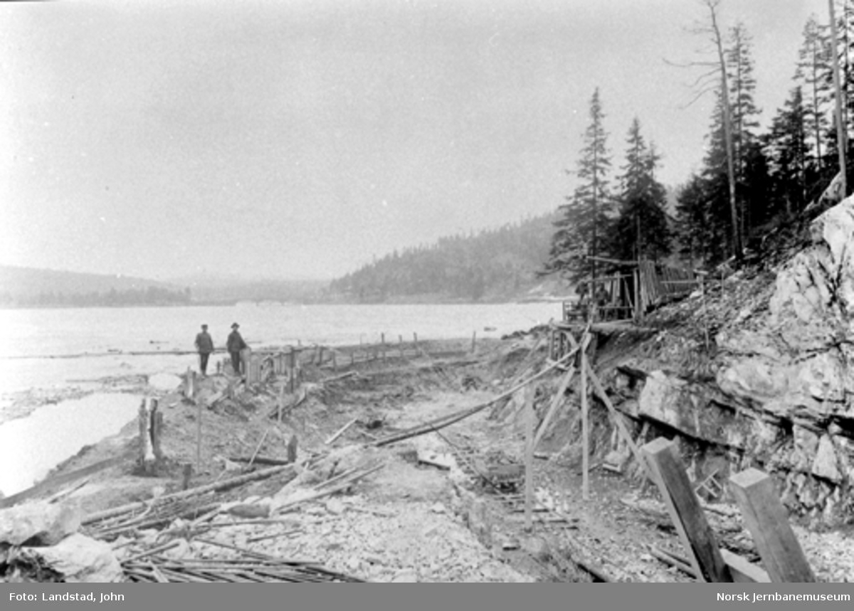 Bygging av kanal i Fiskådalen ca. 1910