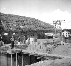 Røkland (Saltdal) stasjon under bygging