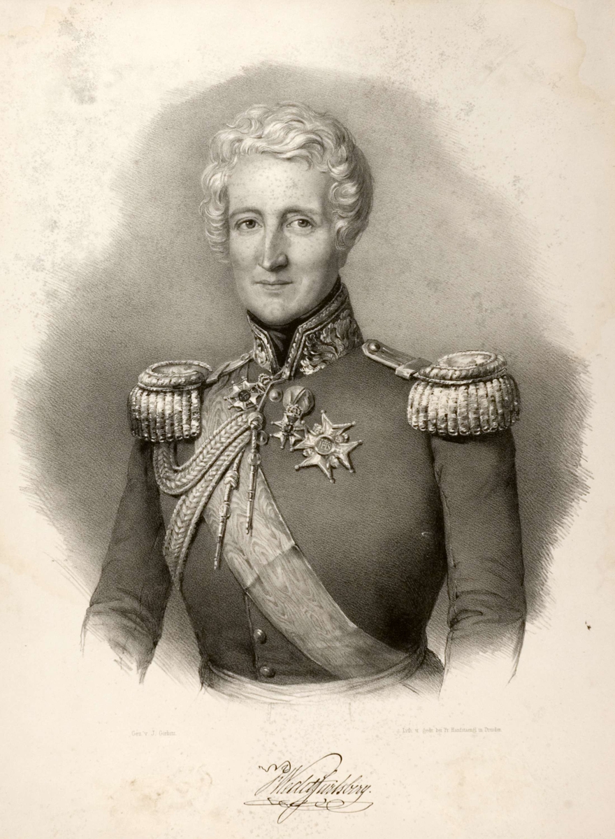 Portrett av grev Ferdinand Wedel Jarlsberg i uniform