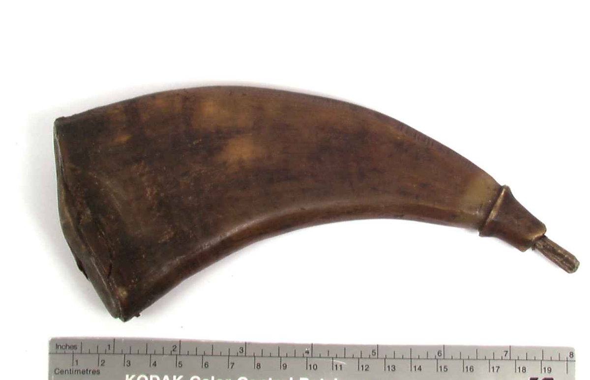 Horn, krutthorn med propp