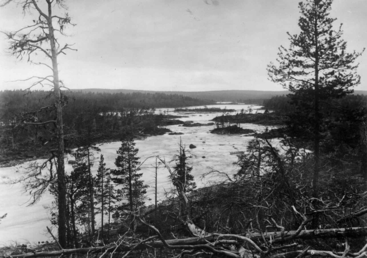 Grensefoss (Rajakoski), Pasvik, Sør-Varanger, Finnmark, ca. 1900-1910